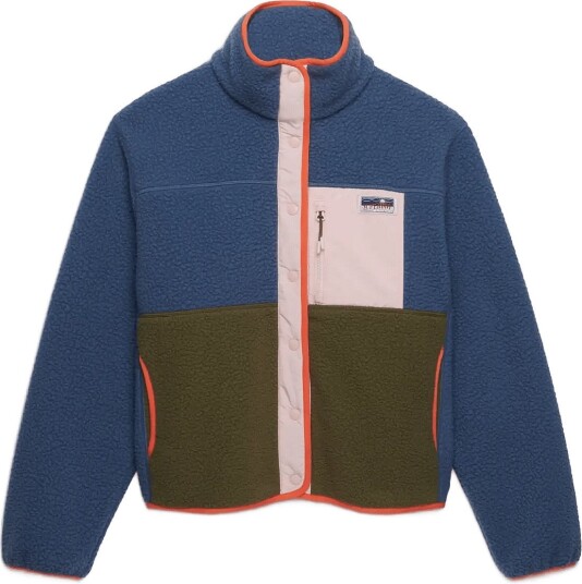 Superdry Colour Block Fleece Jacket   MOONLIGHT BLUE   16