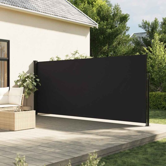 Uttrekkbar sidemarkise svart 180x300 cm 4004339 Uttrekkbar sidemarkise svart 180x300 cm 4004339