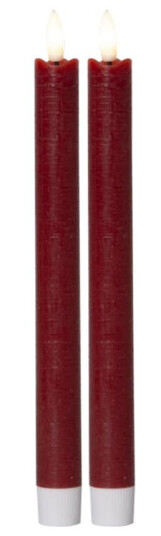 Star Trading Antikklys Flamme Lang LED 2 pk