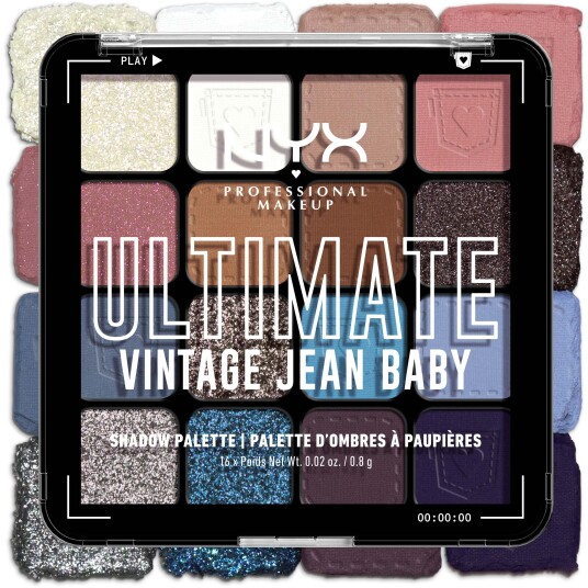 NYX Professional Makeup Ultimate Color Palette 16 Pan Vintage Jea