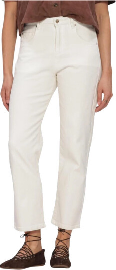 Janice Dame Jeans Beige W26,