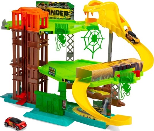 Dickie Toys Jungle Garasje Bilbane Med Bil Fra 3 År