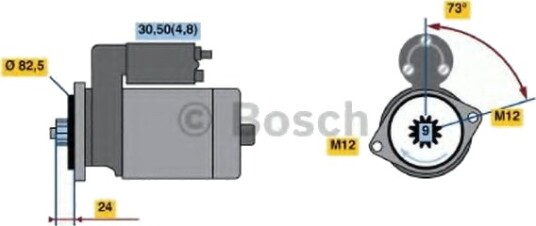BOSCH 0 986 021 630 Starter BOSCH 0 986 021 630 Starter