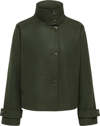 ONLY Onlvela High Neck Jacket Otw Khaki green XL ONLY Onlvela High Neck Jacket Otw Khaki green XL