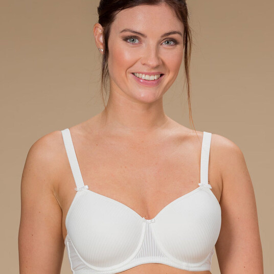 Trofe Sanna Underwire Stripe Bra BH Hvit G 90 Dame
