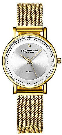 Stührling Original Dameklokke 4005.3 Sølvfarget/Gulltonet stål