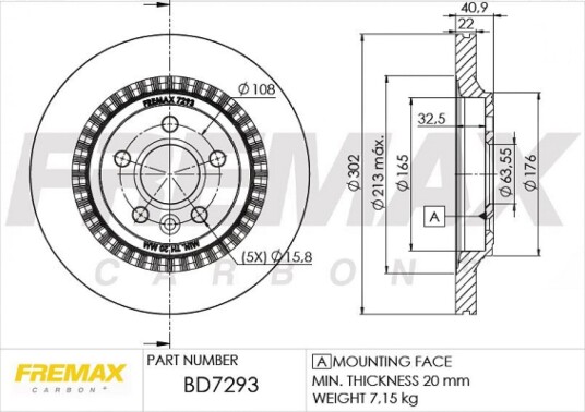 Bremseskive FREMAX BD-7293