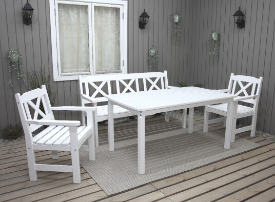 Hagemøbelsett Grabein Lux Hvit