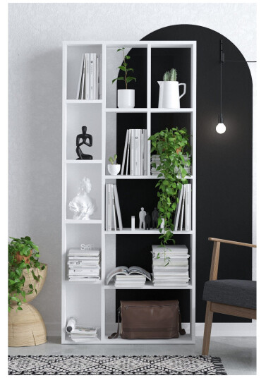 Desgrar Bokhylle 75x170 cm Hvit
