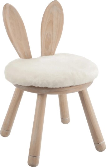 J-Line Chair Ear Rabbit Wood Natural J-Line Chair Ear Rabbit Wood Natural