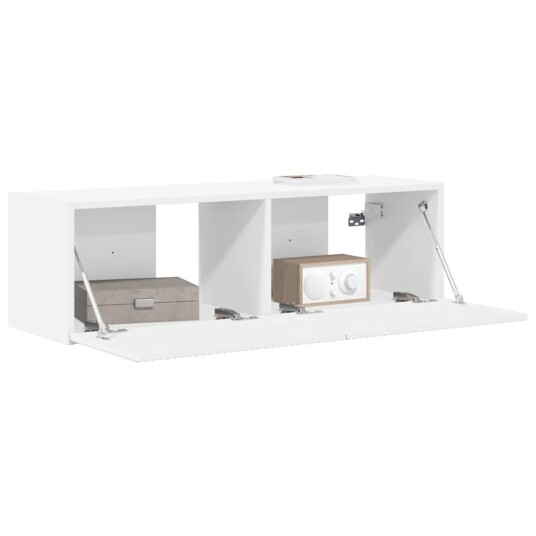  TV Veggskap Veggmontert Hvit 60 x 31 x 29.5 cm Konstruert tre