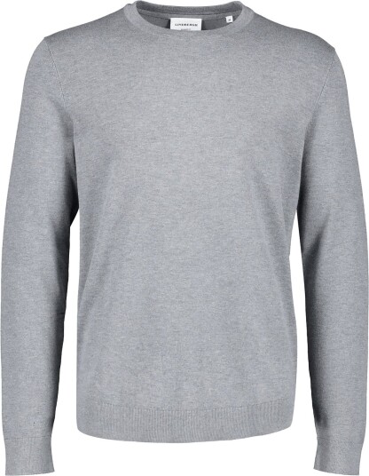 Lindbergh Soft Viscose Blend O Neck Knit GREY MEL XXL Lindbergh Soft Viscose Blend O Neck Knit GREY MEL XXL