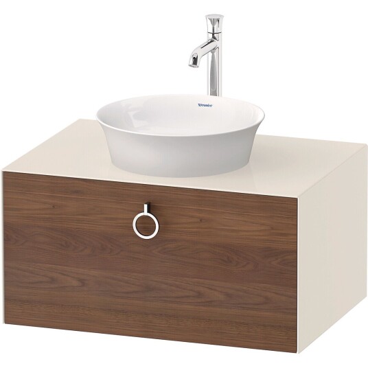 Duravit White Tulip Servantskap 1 skuff 80x55x40,8 cm Valnøtt/Nordisk Hvit