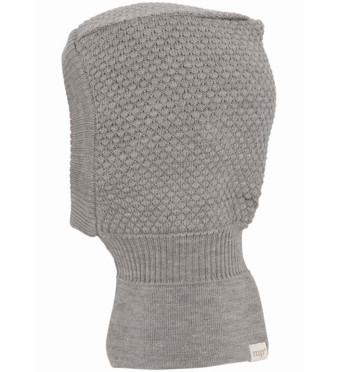 MP Balaclava 2 lags Ull Light Brown Melert MP 55 cm Balaclava dobbel Beige
