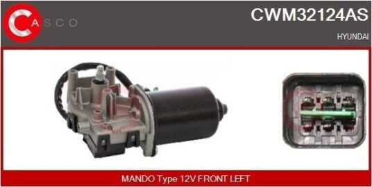 Vindusviskermotor CASCO CWM32124AS Vindusviskermotor CASCO CWM32124AS