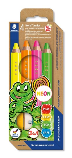 Staedtler Noris Junior Crayon, 4pcs +2 years 140 C4P1 Staedtler Noris Junior Crayon, 4pcs +2 years 140 C4P1