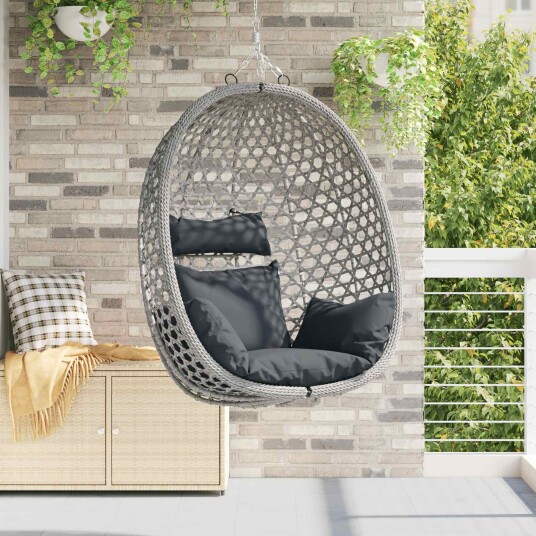 Hengestol uten stativ Anthracite og grå 92 x 57,5 x 110 cm
