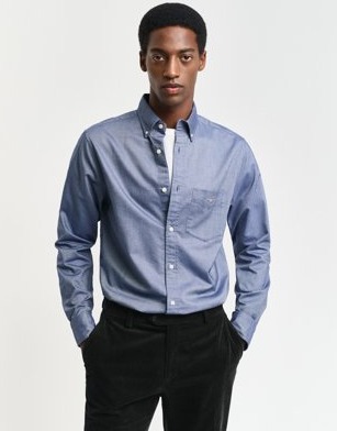 GANT Regular Fit Oxford Shirt Persian Blue