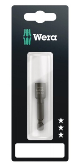 Wera 869/4 M Sekskantet Muttertrekker-bit 25,4 mm, Sort
