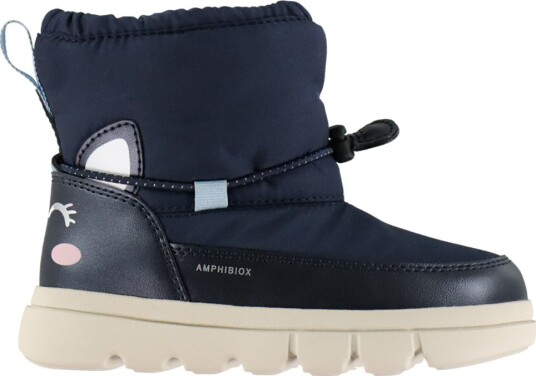 Geox Vintersko Tex Willaboom Navy m. Trykk Geox 27 Vinterstøvler Marineblå