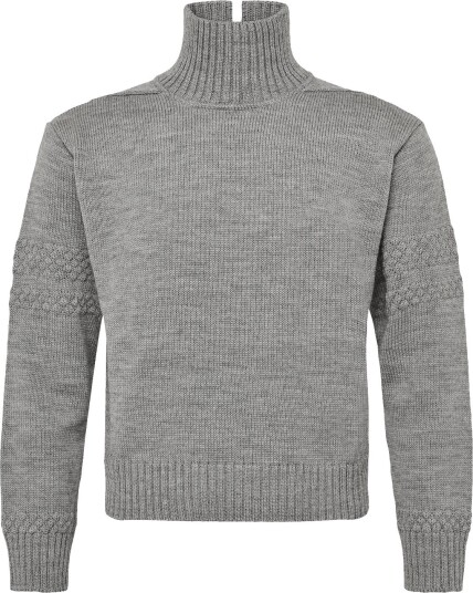 Mads Nørgaard Wool Berthe Turtleneck Sweater MID GREY MELANGE L