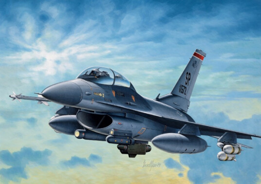 Italeri F-16C/D Night Falcon 1:72 Flymodellbyggesett
