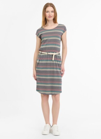 Ragwear Middellang kjole Lilithe XS til XL Damer flerfarget Ragwear Middellang kjole Lilithe XS til XL Damer flerfarget