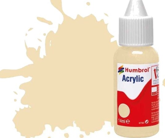 Humbrol Akryl No 71 Oak - Satin 14ml Dropper Bottle