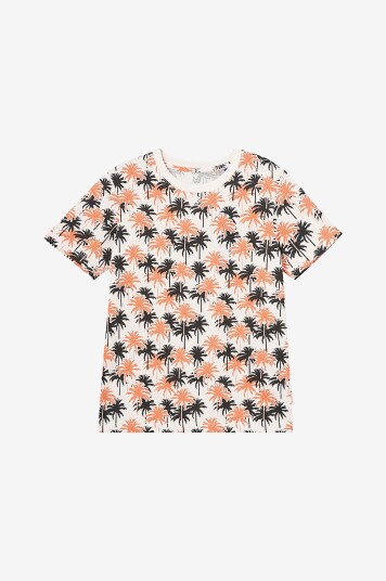 Jack & Jones Junior T skjorte jorAruba Convo Aop Tee SS Crew Natur