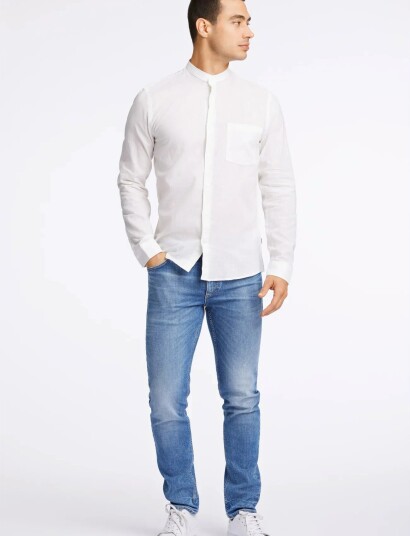 Lindbergh Linen/Cotton Shirt L/S White M Lindbergh Linen/Cotton Shirt L/S White M