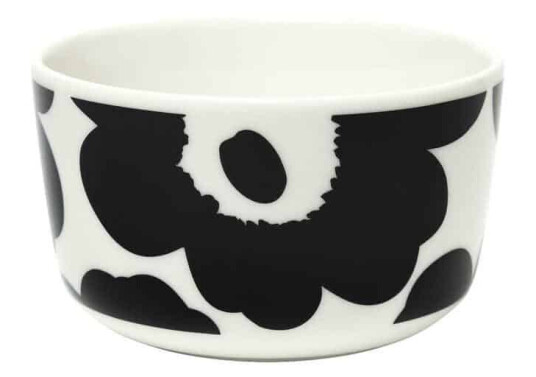 Marimekko skål 0,25L Unikko white black Marimekko skål 0,25L Unikko white black