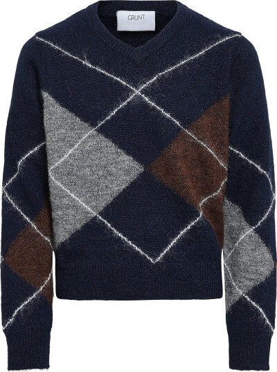 Grunt | Grfie V Neck Knit | 134/140