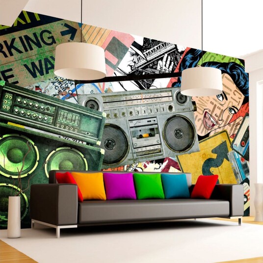 Fototapet Graffiti Girl 150x105 - Artgeist sp. z o. o.