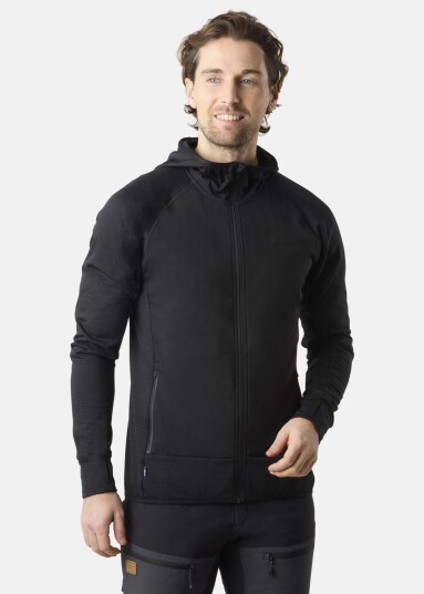Swedemount Nordic Wind Full Zip Hood Black L Langrennsjakker