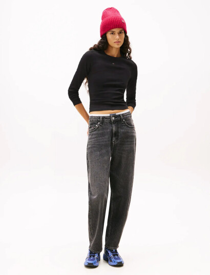 Tommy Jeans Tjw 2Pack Slim Essential Rib Ls - Black - XL Tommy Jeans Tjw 2Pack Slim Essential Rib Ls - Black - XL