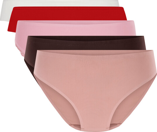Hunkemöller Dametruser Invisible Brasilian 5 pakning Hvit