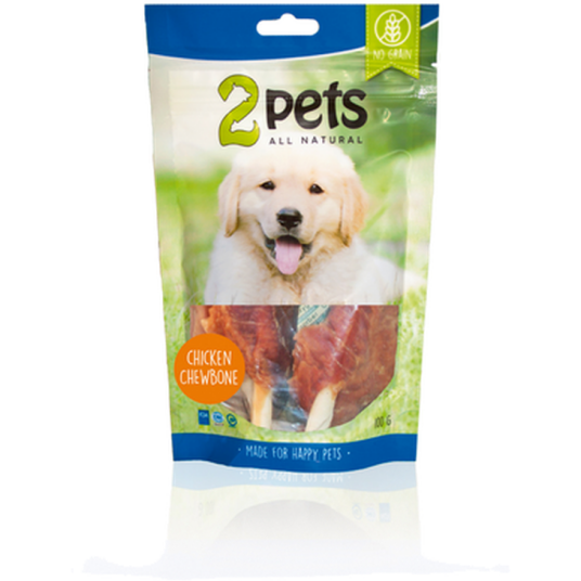 2 Pets Kyllingtyggebein 300 g Naturlige Hundesnacks 2 Pets Kyllingtyggebein 300 g Naturlige Hundesnacks