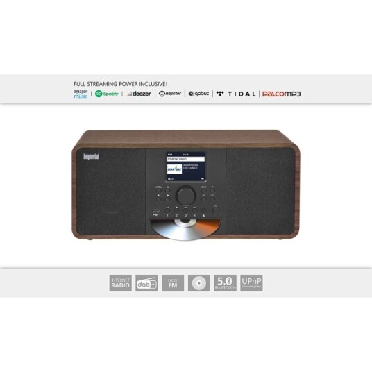 imperial DABMAN i205 CD Hybrid Stereo Radio DAB+ / FM / Internett / Bluetooth i treutseende