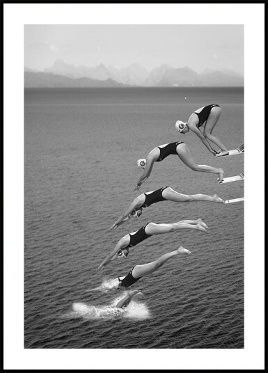 The beauty of diving Poster Plakat / 50x70cm