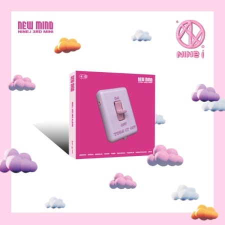 NINE.i New Mind Random Cover Incl. 108pg Photobook, 2 Photocards, Postcard + Sticker CD NINE.i New Mind Random Cover Incl. 108pg Photobook, 2 Photocards, Postcard + Sticker CD