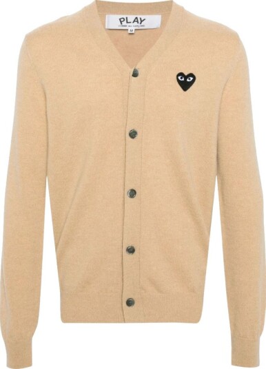 Comme des Garçons Play Herre Strikkevarer Beige L,