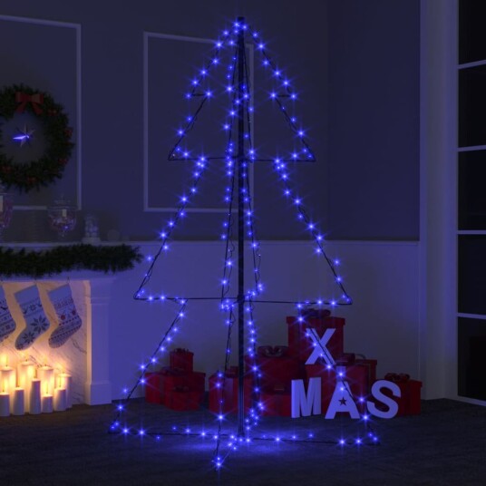 vidaXL Julekjegle tre 200 LED innendørs og utendørs 98x150 cm vidaXL Julekjegle tre 200 LED innendørs og utendørs 98x150 cm