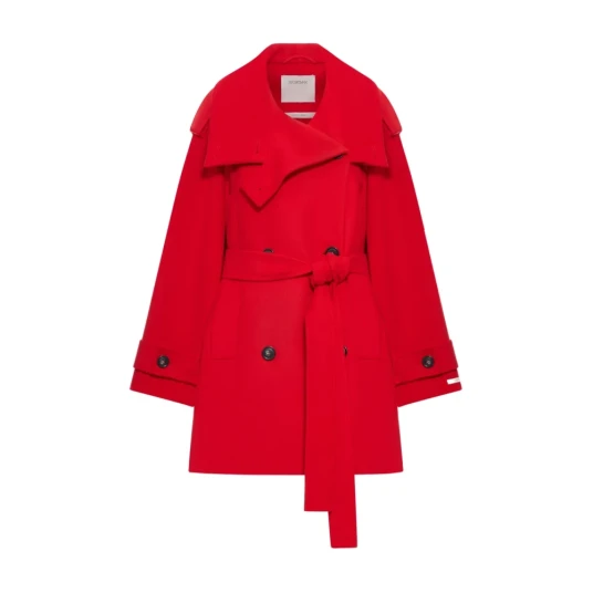 Sportmax Dame Frakker Rød 2XS,