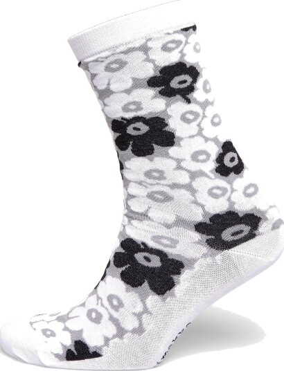 Marimekko Linjaus Pikkuinen Unikko WHITE GREY BLACK 43 46