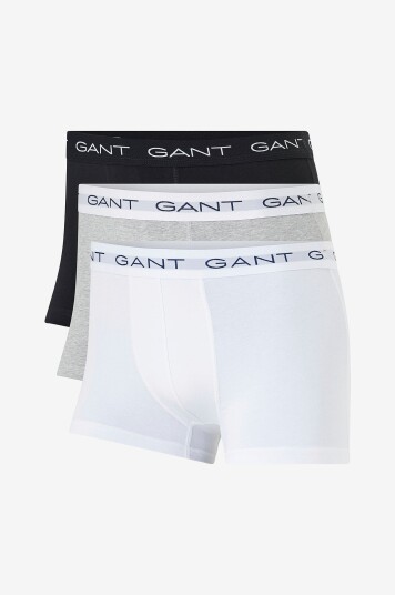 Gant Boksershorts Trunk 3 pakning Grå