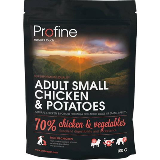 Profine Tørrfôr Hundemat Adult Small Kylling og Poteter 10 kg