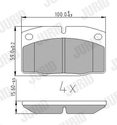 Bremseklosser JURID 571276J Bremseklosser JURID 571276J