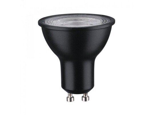Paulmann Led-Kilde Gu10 7W 230V 470Lm 4000K 36 Grader. Matt Svart Dimbar