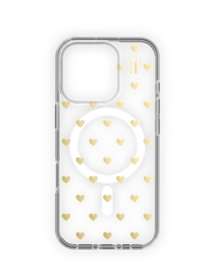 Ideal Of Sweden Clear MagSafe Case Golden Hearts (IDCLCMS-I2461P-506)