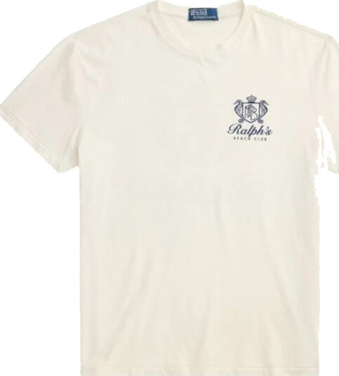 Polo Ralph Lauren Classic Fit Jersey Graphic T Shirt White L Polo Ralph Lauren Classic Fit Jersey Graphic T Shirt White L